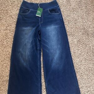 HALARA Dark Blue Flare Jeans